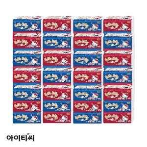 헬로키티 3겹 팝업 미용티슈 골드(110매) 3입X20팩(60개입)
